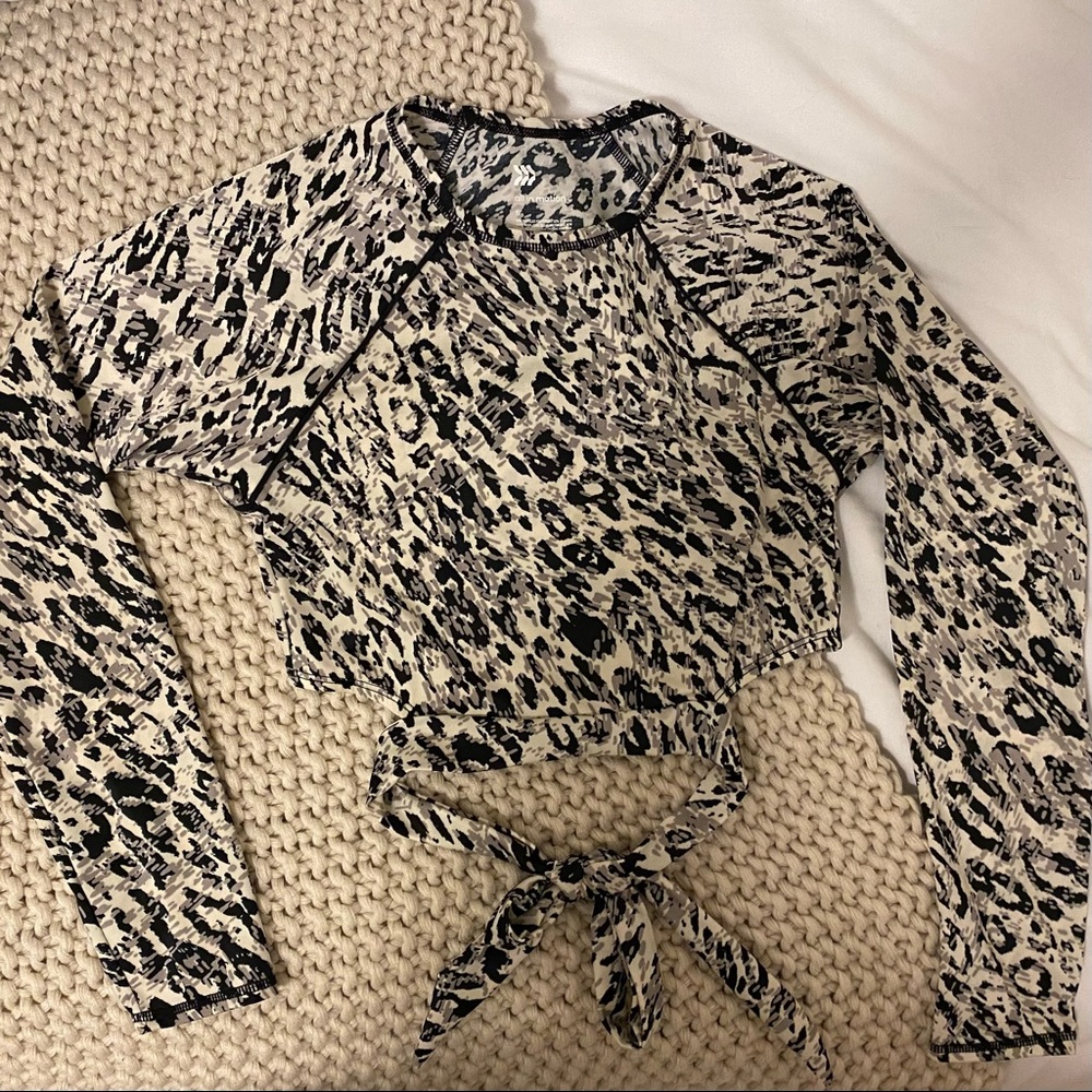 Animal print bikini top